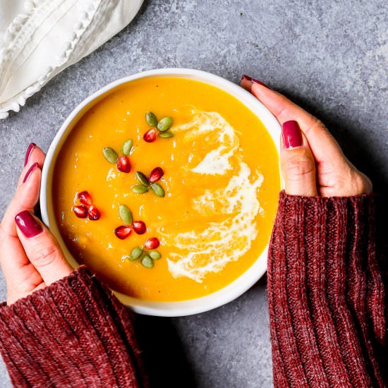 Butternut Squash Beer Soup - Recipe photo by SprinklesandSeaSalt