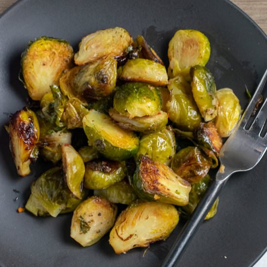 Easy Roasted Brussels Sprouts - Recipe photo by a meal in mind