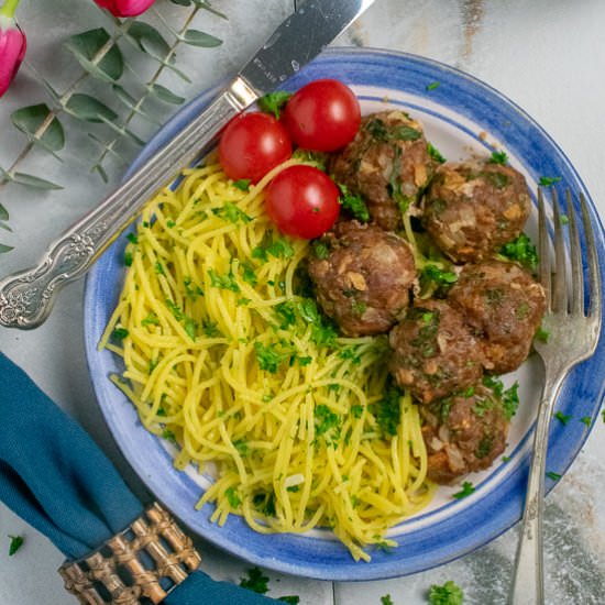 Beef-Spinach Mini-Meatloaves GF - Recipe photo by a meal in mind