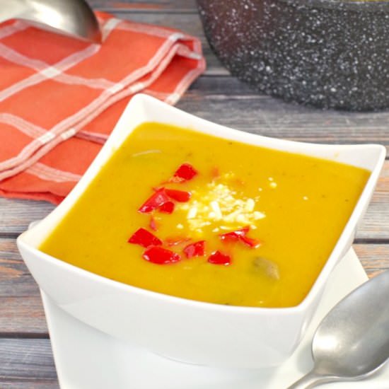 Healthy Pumpkin Soup (no cream) - Recipe photo by Food Meanderings