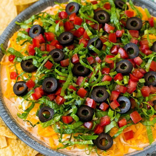 Taco Dip - Recipe photo by dinneratthezoo