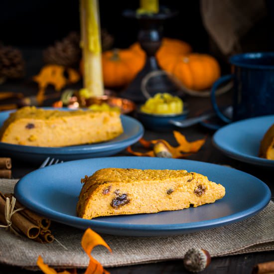 Cornmeal Coconut Cake with Pumpkin - Recipe photo by Spoonabilities