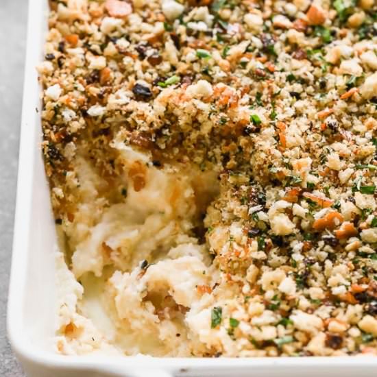 Loaded Baked Mashed Potatoes - Recipe photo by cookingforkeeps
