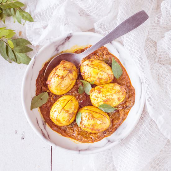 Kerala egg roast - Recipe photo by anindya0909
