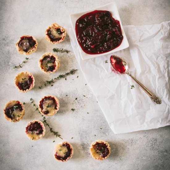 Cranberry Brie Tarts - Recipe photo by foodiegirlchicago
