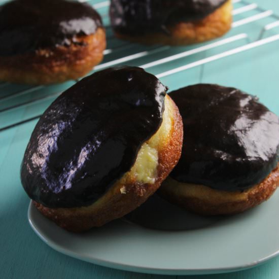Boston cream donuts - Recipe photo by hornoMX