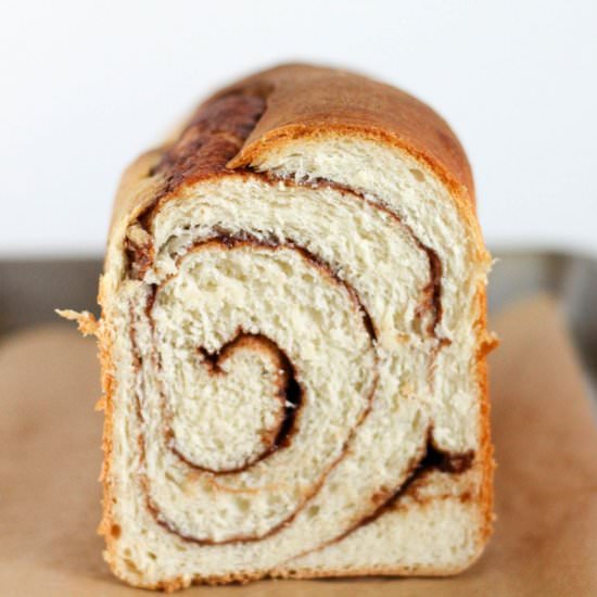 Cinnamon Swirl bread - Recipe photo by DoughEyedBlog