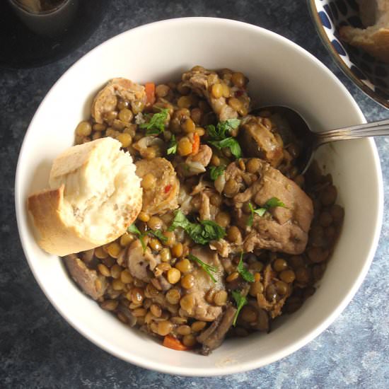 Chicken Lentil Stew - Recipe photo by Cooking Chat