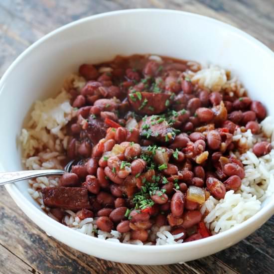 Crockpot Red Beans and Rice - Recipe photo by Buy This Cook That