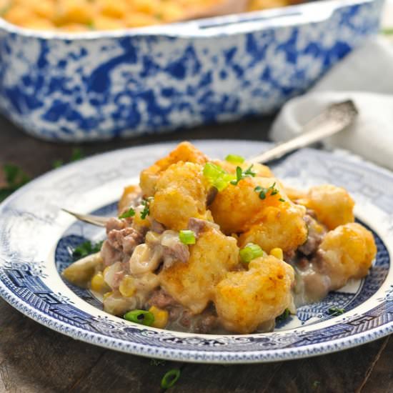 Tater Tot Cowboy Casserole - Recipe photo by The Seasoned Mom