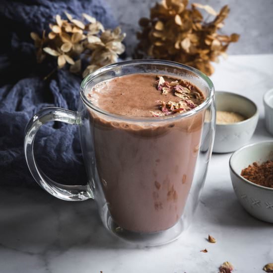 Hormone Balancing Hot Chocolate - Recipe photo by calm eats