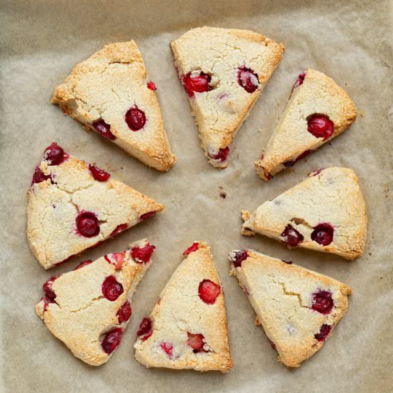 Cranberry Orange Scones - Recipe photo by littlebitrecipes