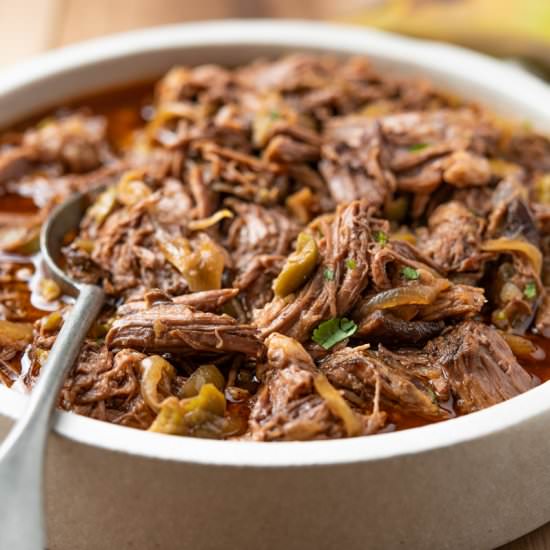 Cuban Ropa Vieja – Slow Cooker - Recipe photo by TheFrayedApron