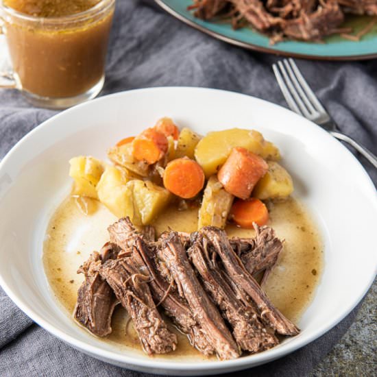 Instant Pot Bottom Round Roast - Recipe photo by Dishesdelish