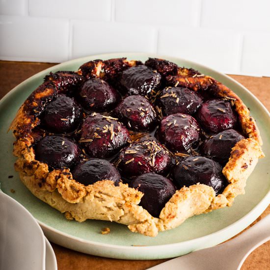 Beetroot Tarte Tatin - Recipe photo by Recipe Crumbs