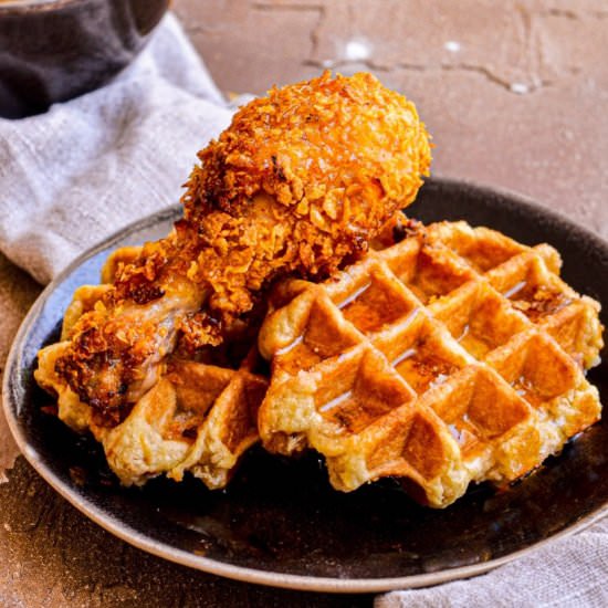 BEST Chicken and Waffles - Recipe photo by Easy Chicken Recipes