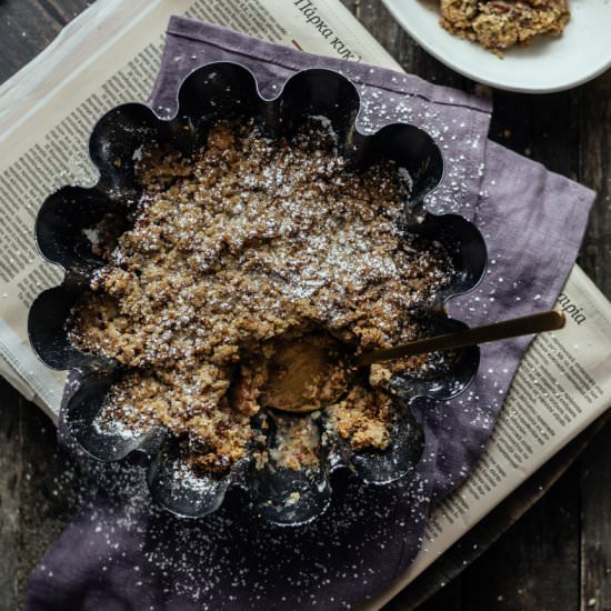 Pear crumble pie - Recipe photo by tetisflakes