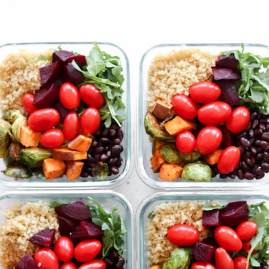 Healthy Harvest Lunch Bowls - Recipe photo by glowinglywell