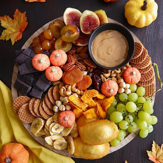 Chocolate Grazing Board for Fall - Recipe photo by BirdsParty
