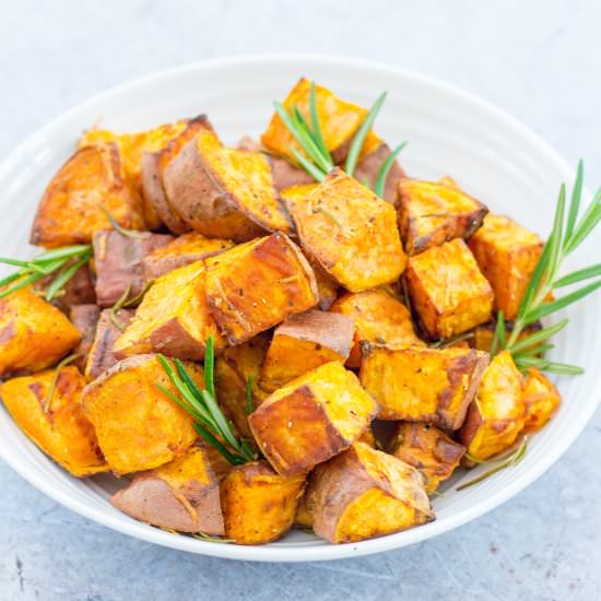 Easy Roast Sweet Potatoes - Recipe photo by easypeasyfoodie