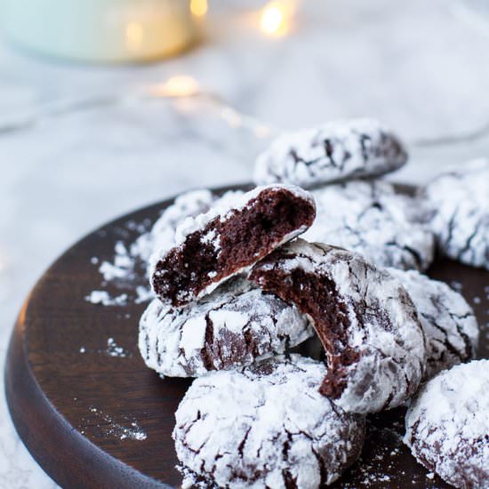 Chocolate Crinkle Cookies - Recipe photo by gingerwithspice