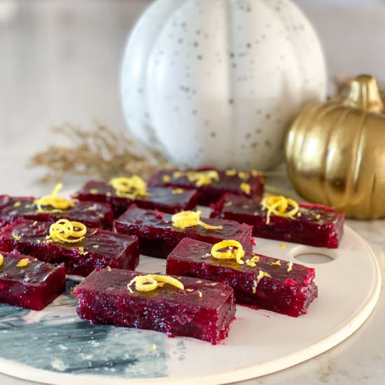 Pomegranate Ginger Cranberry Sauce - Recipe photo by SevenSpiceLife