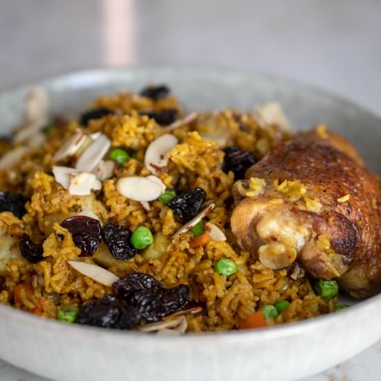 Assyrian Chicken Biryani - Recipe photo by SevenSpiceLife