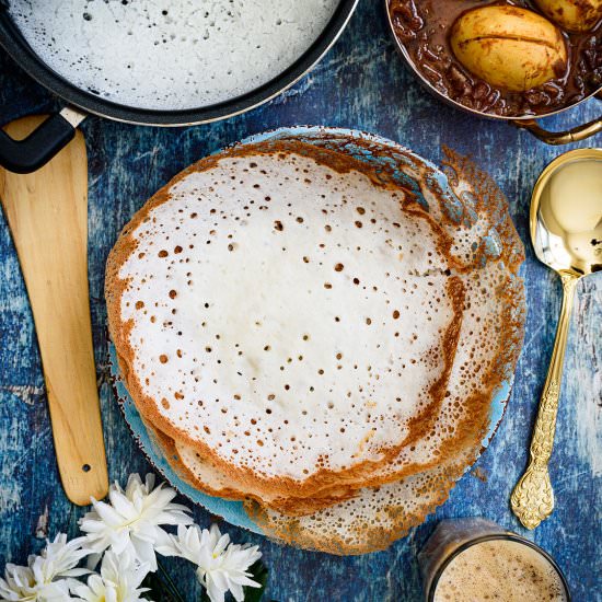Appam/Palappam - Recipe photo by pepperdelight