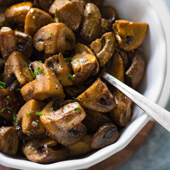 Simple Sautéed Mushrooms - Recipe photo by eatingbyelaine