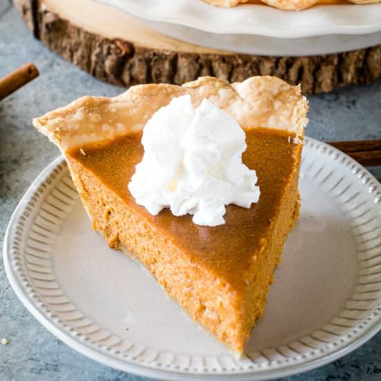 Smoked Pumpkin Pie - Recipe photo by gimmesomegrilling