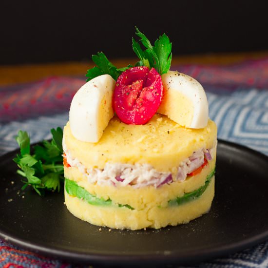 Peruvian Causa Rellena - Recipe photo by Gday Souffle