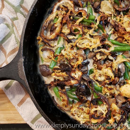 Homemade Green Bean Casserole - Recipe photo by simply sundays