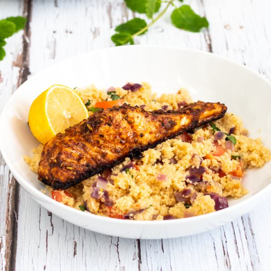 Moroccan Spiced Salmon - Recipe photo by Searchingforspice