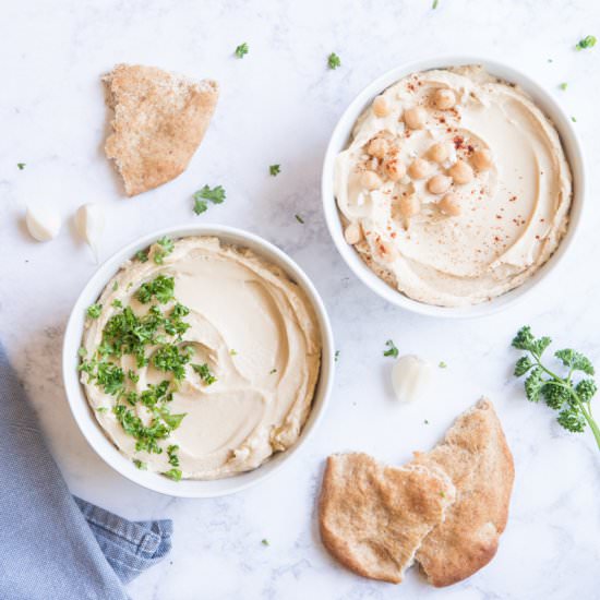 Healthy Oil-Free Hummus - Recipe photo by Jennifers Kitchen
