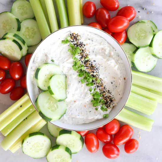 Everything Bagel Dip - Recipe photo by WhatJewWannaEat
