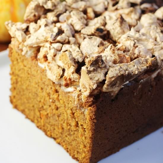 Sweet potato tea cake with meringue - Recipe photo by Food Gal