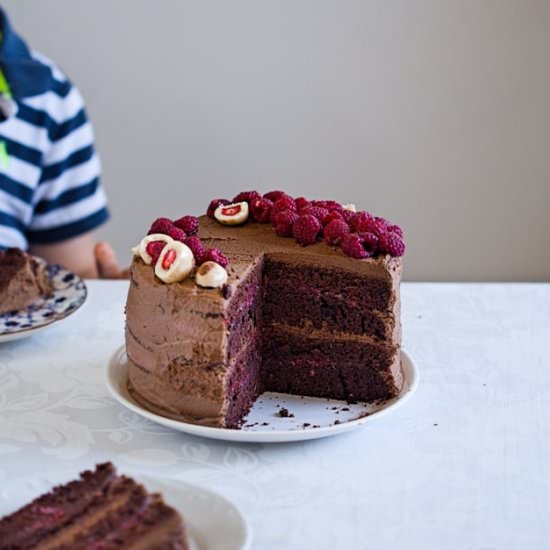Chocolate Raspberry Cake - Recipe photo by daniscookings