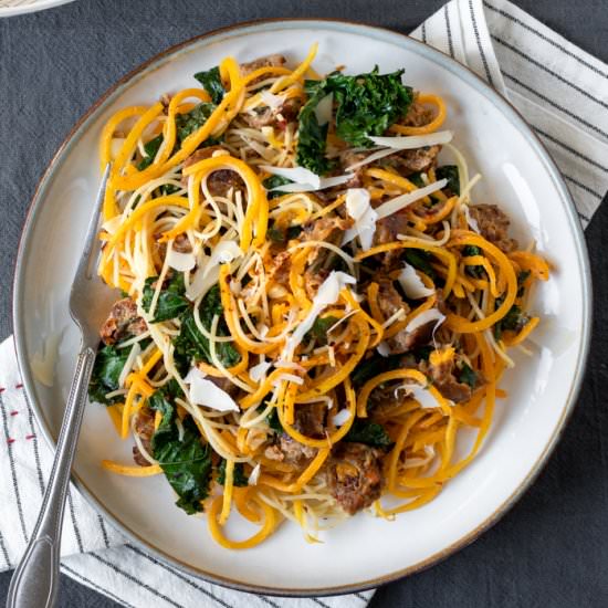Butternut Squash Spaghetti - Recipe photo by my quiet kitchen