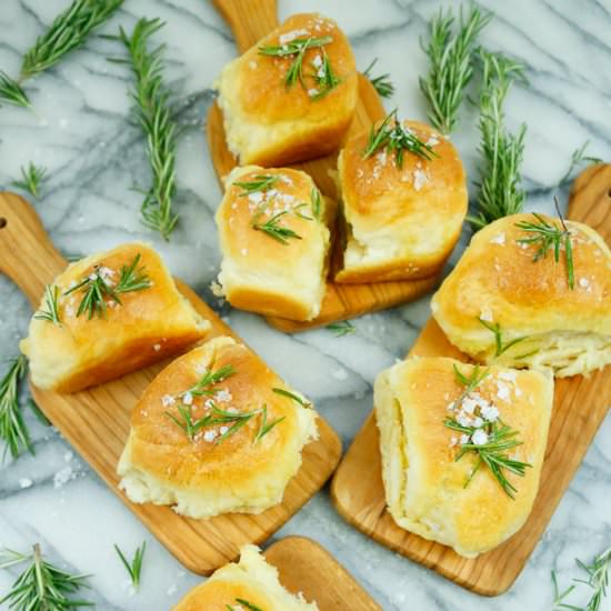 Rosemary Butter Parker House Dinner - Recipe photo by Fitty Foodlicious