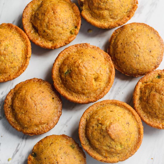 Vegan Jalapeno Cornbread Muffins - Recipe photo by Shana_Thomas
