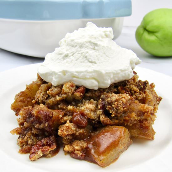 Keto Mock Apple Crumble - Recipe photo by Keto Cooking Christian