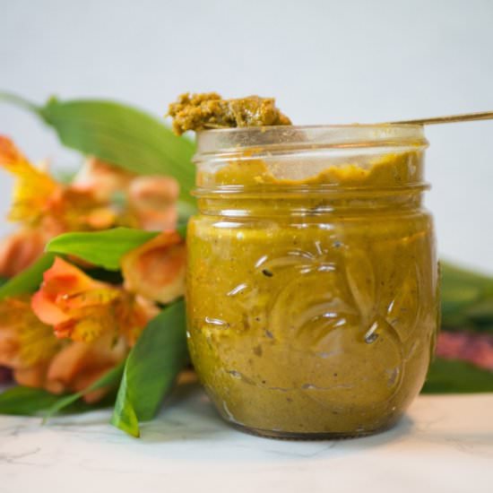 Honey Rosewater Pistachio Butter - Recipe photo by leisurefanclub
