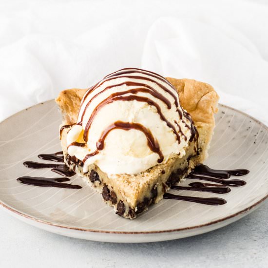 Chocolate Chip Pie - Recipe photo by theitsybitsykitchen