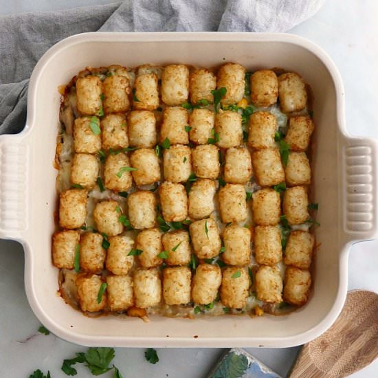 Healthy Tater Tot Casserole - Recipe photo by its_a_vegworld_afterall