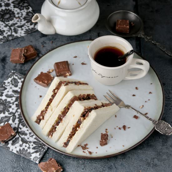 High tea chocolate sandwiches - Recipe photo by Culinaire bagage