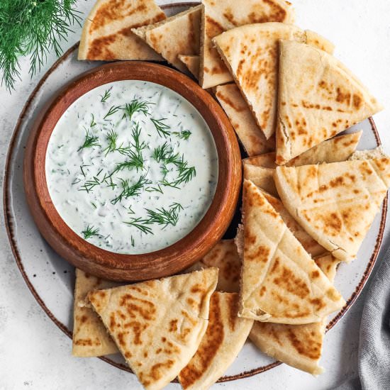 Vegan Tzatziki - Recipe photo by EatPlantily