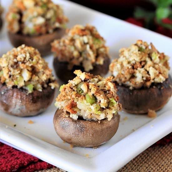 Stuffing Stuffed Mushrooms - Recipe photo by thekitchenismyplayground