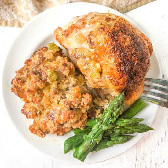 Easy Keto Sausage Stuffing - Recipe photo by MyLifeCookbook