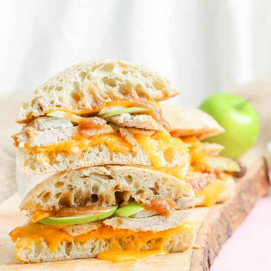 Apple Cheddar Turkey Melts - Recipe photo by SprinklesandSeaSalt