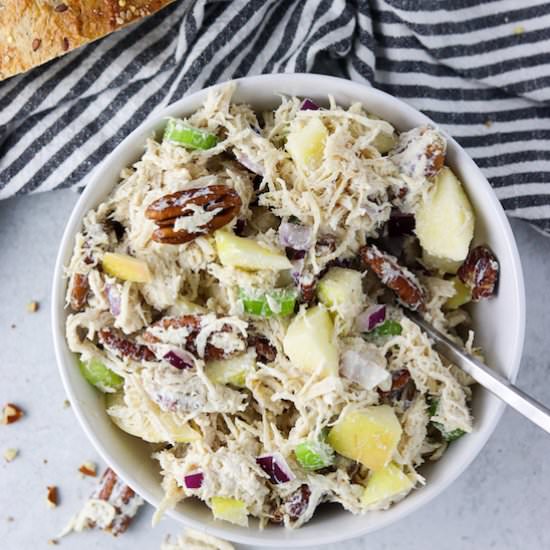 Pecan chicken salad with apples - Recipe photo by Colleen Christensen